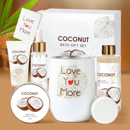 coconut bath set 